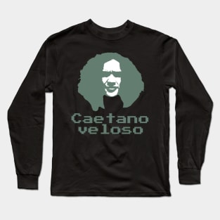 Caetano veloso ||| 70s pixel art Long Sleeve T-Shirt